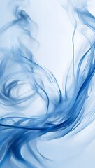 Blue Smoke Abstract In White Background Smoke Wallpaper Smoky Background AI Generative