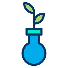Lineal color Flask icon