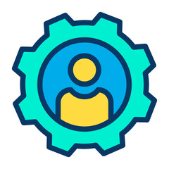 Lineal color contrast icon