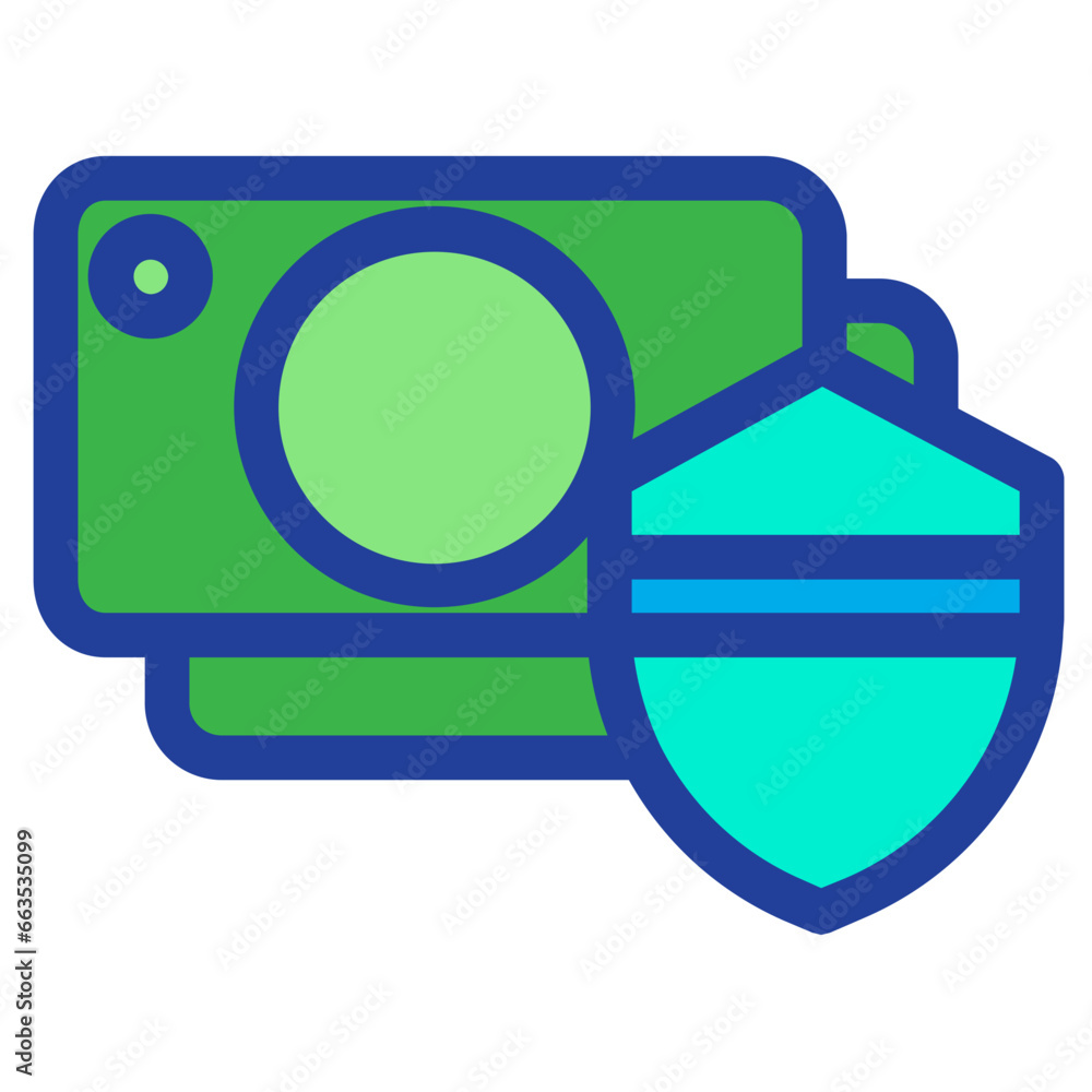 Poster Lineal color Money Shield icon