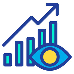 Lineal color Market view icon
