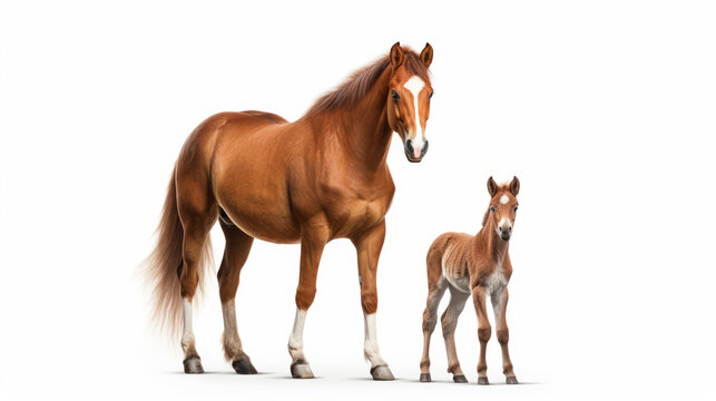 Beautiful brown Horse with Foil