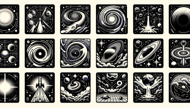 Space Exploration: Celestial Icons Collection