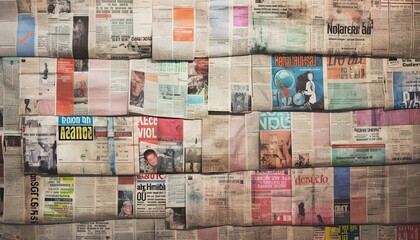 A Creative Wall Display of Magazines: Thoughtful Arrangements for Visual Appeal