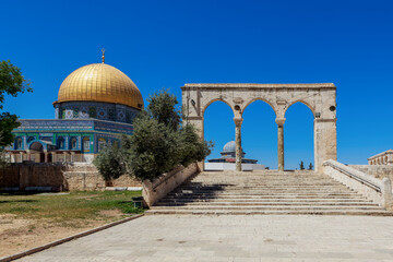 Dome of the rock in Jerusalem - 663537697