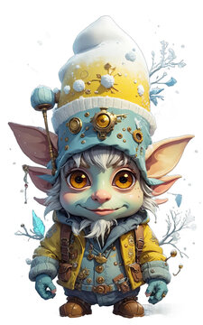 recommend clip art: Steampunk christmas goblin clipart png 3d chibi goblin clipart cute goblin kawaii bundle christmas printable new year goblin for tshirts