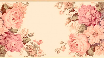 beautiful pink floral background with a flower