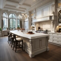 Fototapeta premium Contemporary, stylish residential kitchen