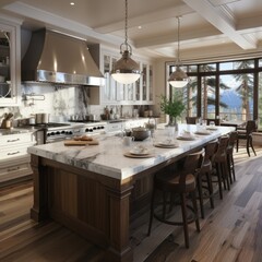 Contemporary, stylish residential kitchen