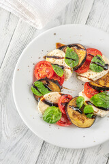 Eggplant Caprese Salad
