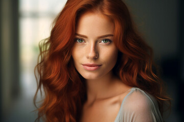 Fototapeta premium AI generated photography of glamour beautiful young lady