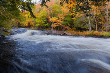 waterfall in autumn forest 2