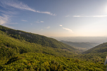 Fototapeta premium Beautiful mountains with gentle hills in Albania