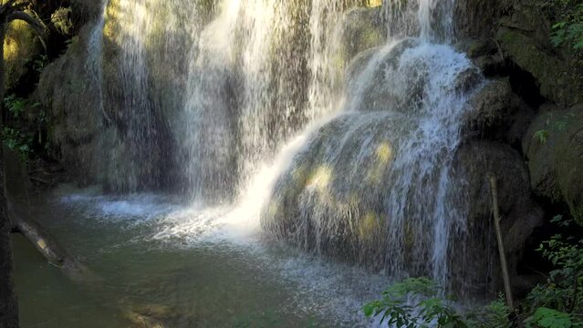 Phalan Thong Waterfall, Phu Pha Man National Park Na Nong Thum Subdistrict, Chum Phae District, Khon Kaen Province, Thailand