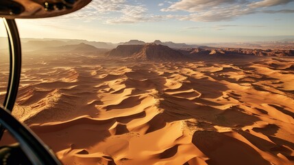 desert with intricate sand dunes generative ai - obrazy, fototapety, plakaty