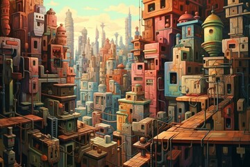 cityscape. Generative AI