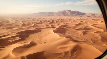 Fototapeta na wymiar desert with intricate sand dunes generative ai