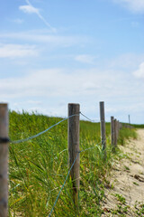 Zaun am Strand