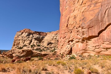 Fototapeta premium rocks in the desert at Arches National Park in Utah