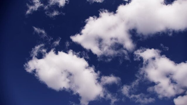 Limitless Azure Sky With Floating Clouds