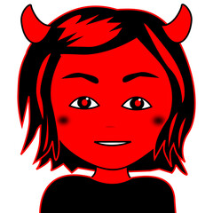 devil face