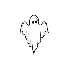 illustration of a halloween ghost