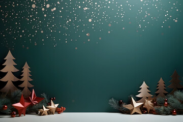 Wallpapers de navidad con motivos navideños, estrellas, abetos, bolas de navidad