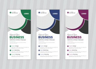 Professional business rack card or dl flyer design template