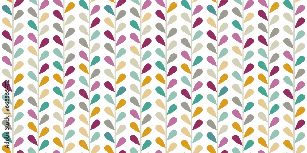 Leinwandbilder pattern of columns with colored petals. for print and stylish design, notebooks, pillows.