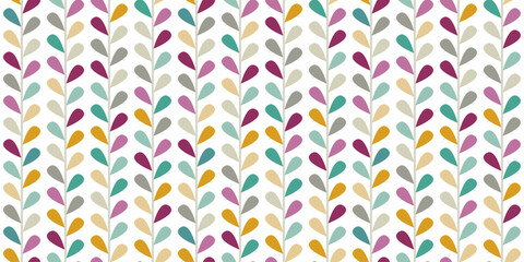 Pattern of columns with colored petals. For print and stylish design, notebooks, pillows.