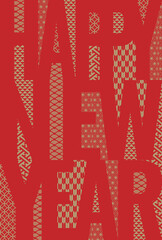 年賀状　和柄　2024