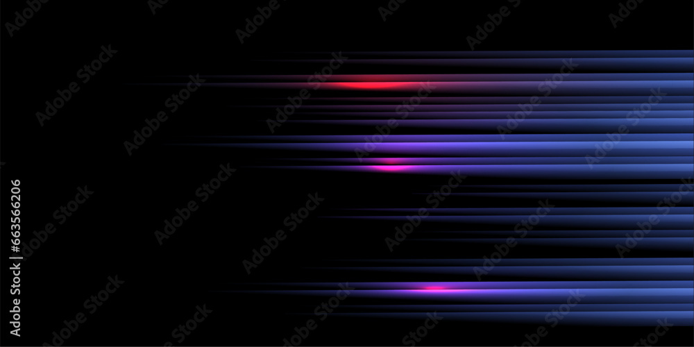 Poster abstract speed movement pattern with shiny glowing blurred line shape, gradient color. vector design