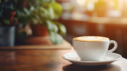 Blurred background image of coffee shop