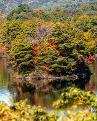 福島県　五色沼周辺の紅葉