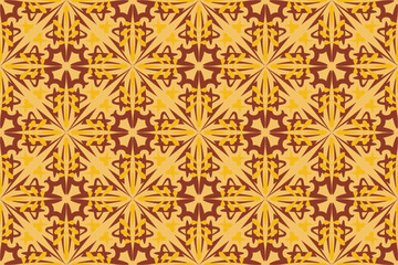 arabic pattern. White and gold background with Arabic ornament. Pattern, background and wallpaper for your design. Textile ornament. Vector illustration.