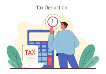 Tax optimization. Financial efficiency, budgeting and economy idea