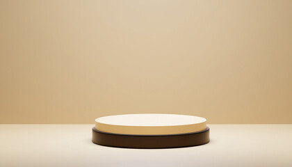 Pastel 3d background product display podium. Minimal wall scene for products showcase, Promotion display.