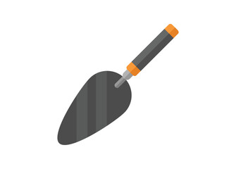 Cement spatula. Simple flat illustration.