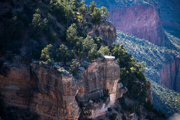 Rock canyon, rocky mountains. Landscape Canyon national park. Red rocks canyon in Utah.