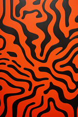 large wave block print pattern