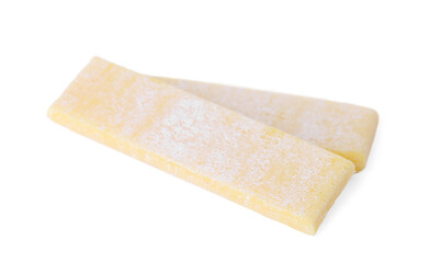 Sticks of tasty chewing gum isolated on white