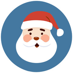 cartoon santa calus vector 