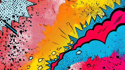 Comic book colourful background