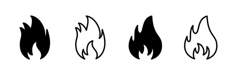 Fire icon vector. fire flame icon