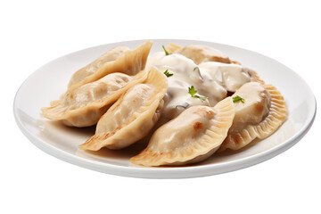 pierogi on a solid white background. File png