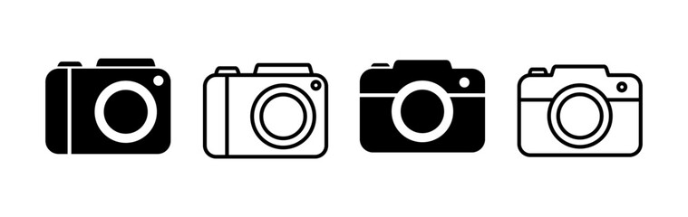 Camera Icon in trendy flat style isolated. Camera symbol web site design