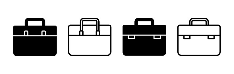 Briefcase icon vector. Portfolio vector icon. suitcase icon