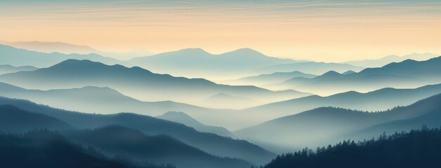 Obraz premium A majestic mountain range in the distance