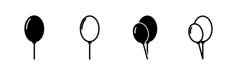 Balloon icon vector. air balloon icon isolated