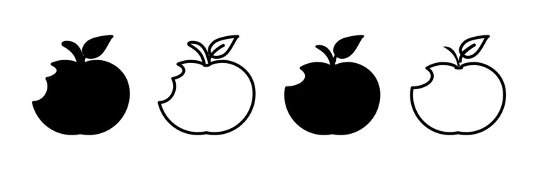 Apple icon vector. apple symbol